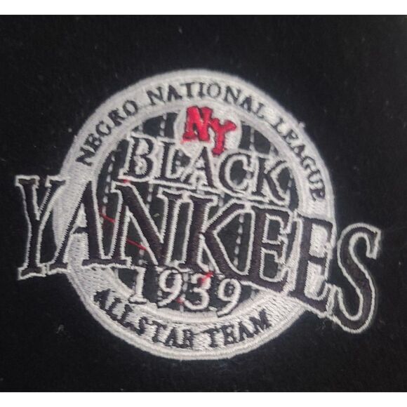N.Y. BLACK Yankees Vintage Wool Bomber J.W. Nostalgia 1933 Negro League Club - Picture 11 of 14